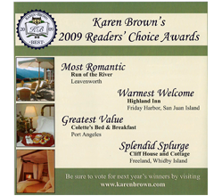 Karen Brown's Readers' Choice Awards Lists Colette's as Greatest Value